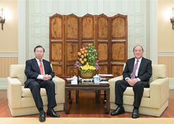 2024年2月26日，澳门特区行政长官贺一诚会见星空体育(中国)官方网站-STAR SPORTS党委书记、董事长刘敬桢一行，双方就推动大健康产业发展、横琴粤澳深度合作区建设等议题交换意见
